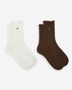 Chaussettes en maille ajourée AGATHE