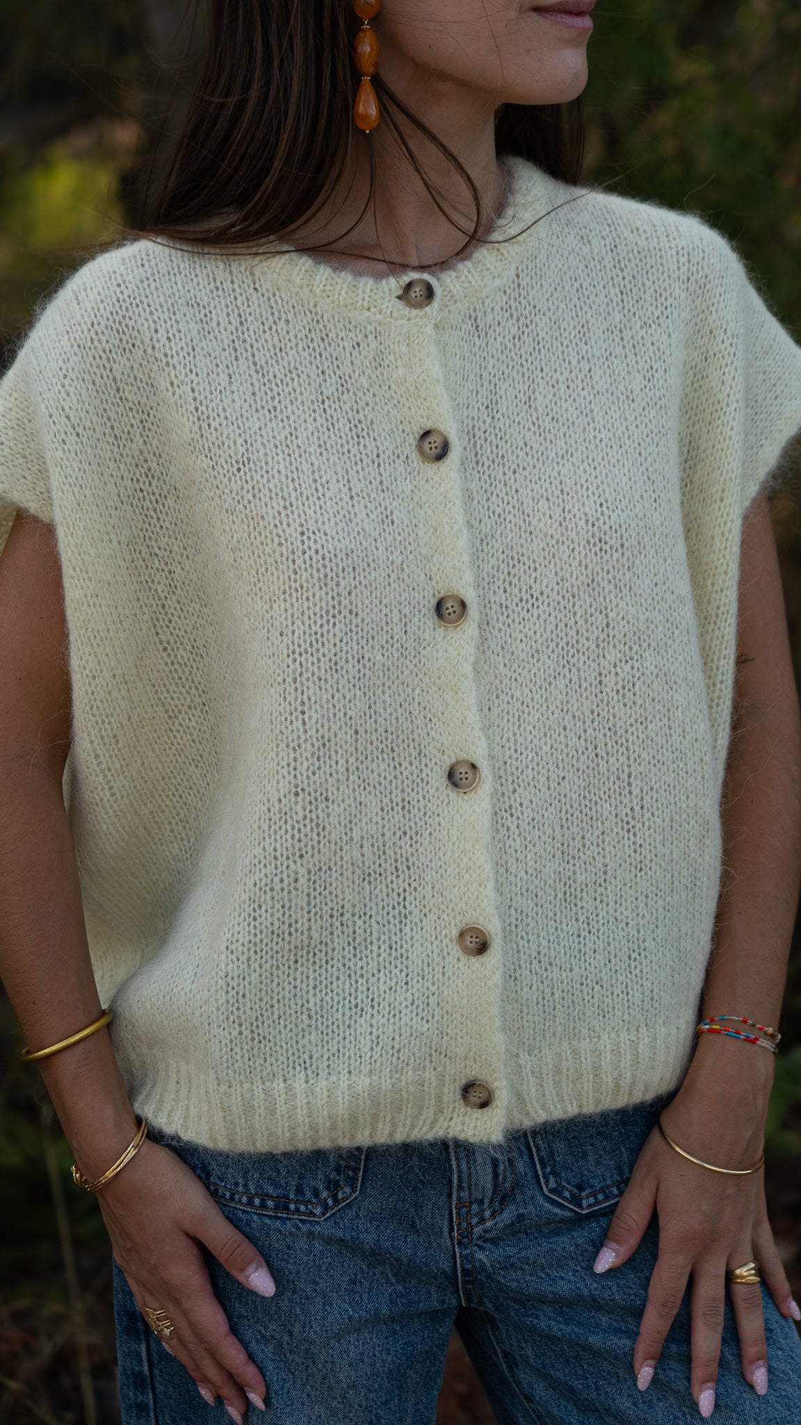 Cardigan sans manches ADDISON