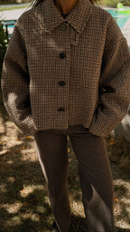 Manteau Pied-de-poule ARTHUR