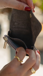 Porte-monnaie IRIS en cuir irisé