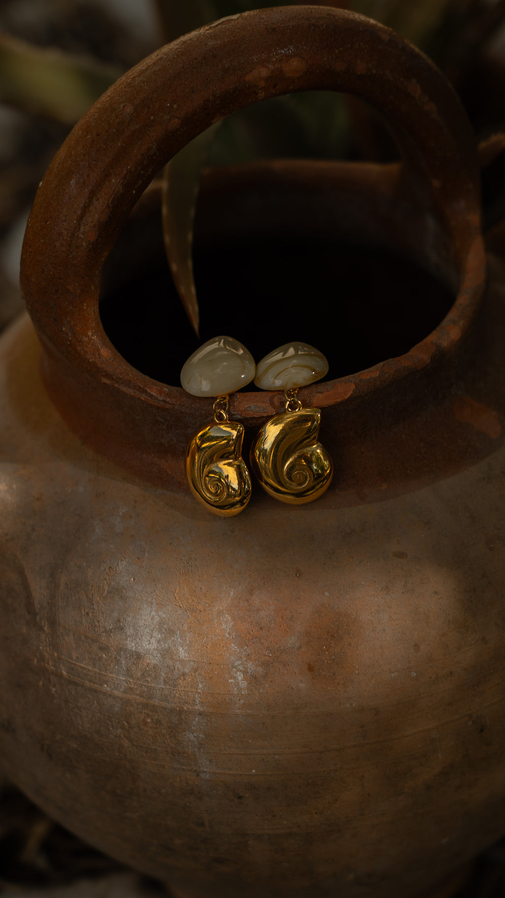 Boucles d'oreilles ORA écru