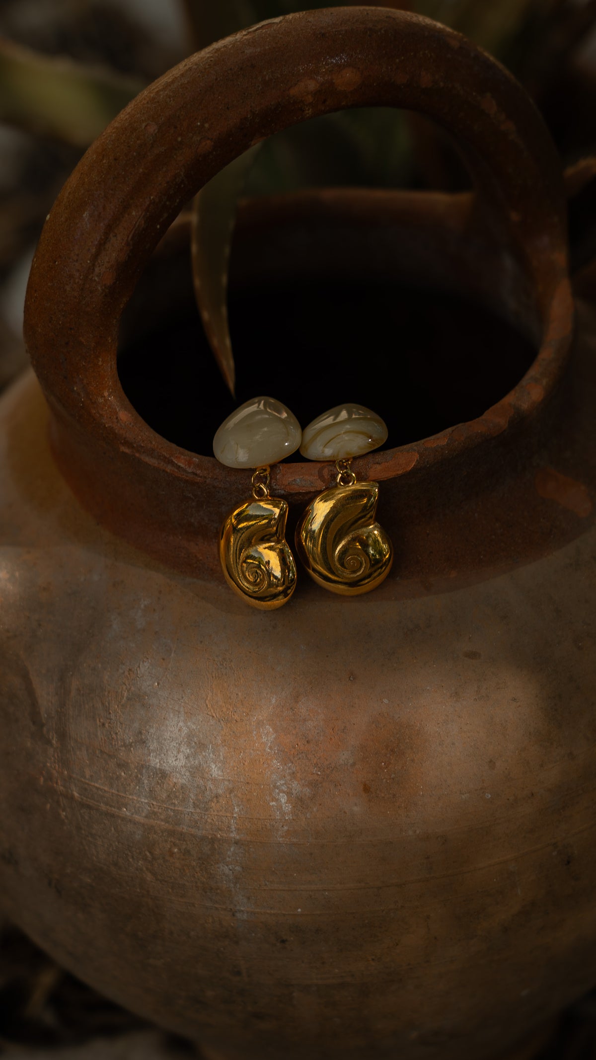 Boucles d'oreilles ORA écru