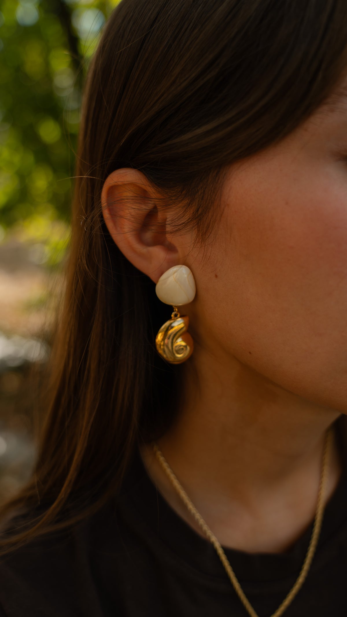 Boucles d'oreilles ORA écru