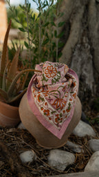 Petit foulard N°114 Rose