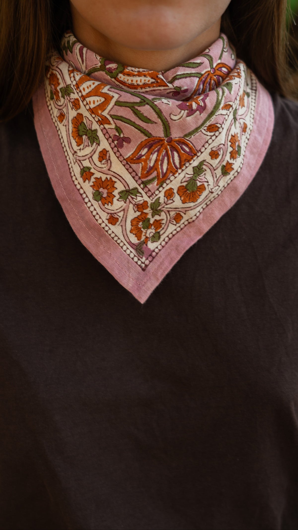 Petit foulard N°114 Rose
