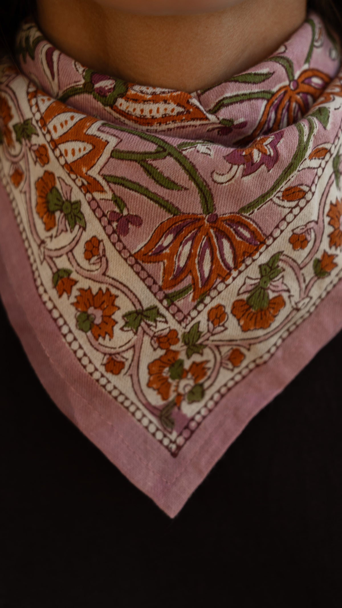 Petit foulard N°114 Rose