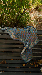 Foulard SÉLÉNÉ Bleu Horizon