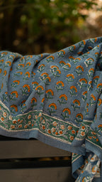 Foulard SÉLÉNÉ Bleu Horizon